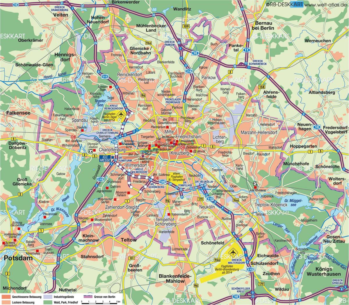 berlin city kaart