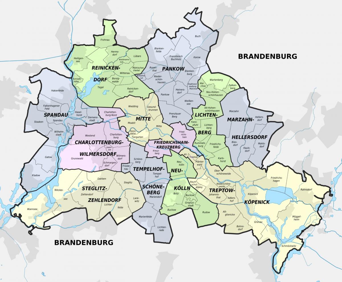 miet kaart van berlijn