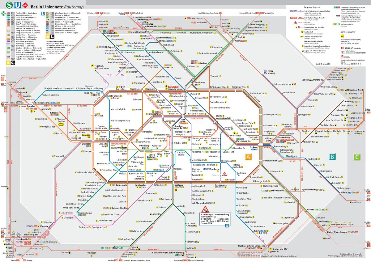 berlijn netwerk kaart
