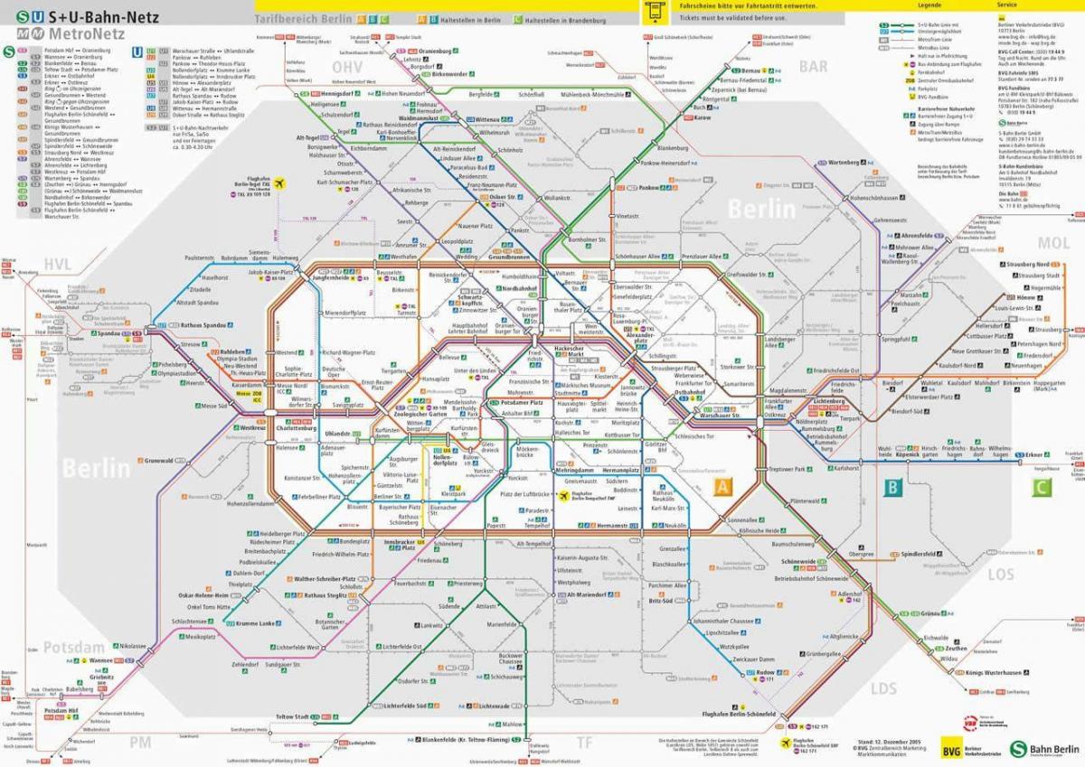 berlijn openbaar vervoer kaart