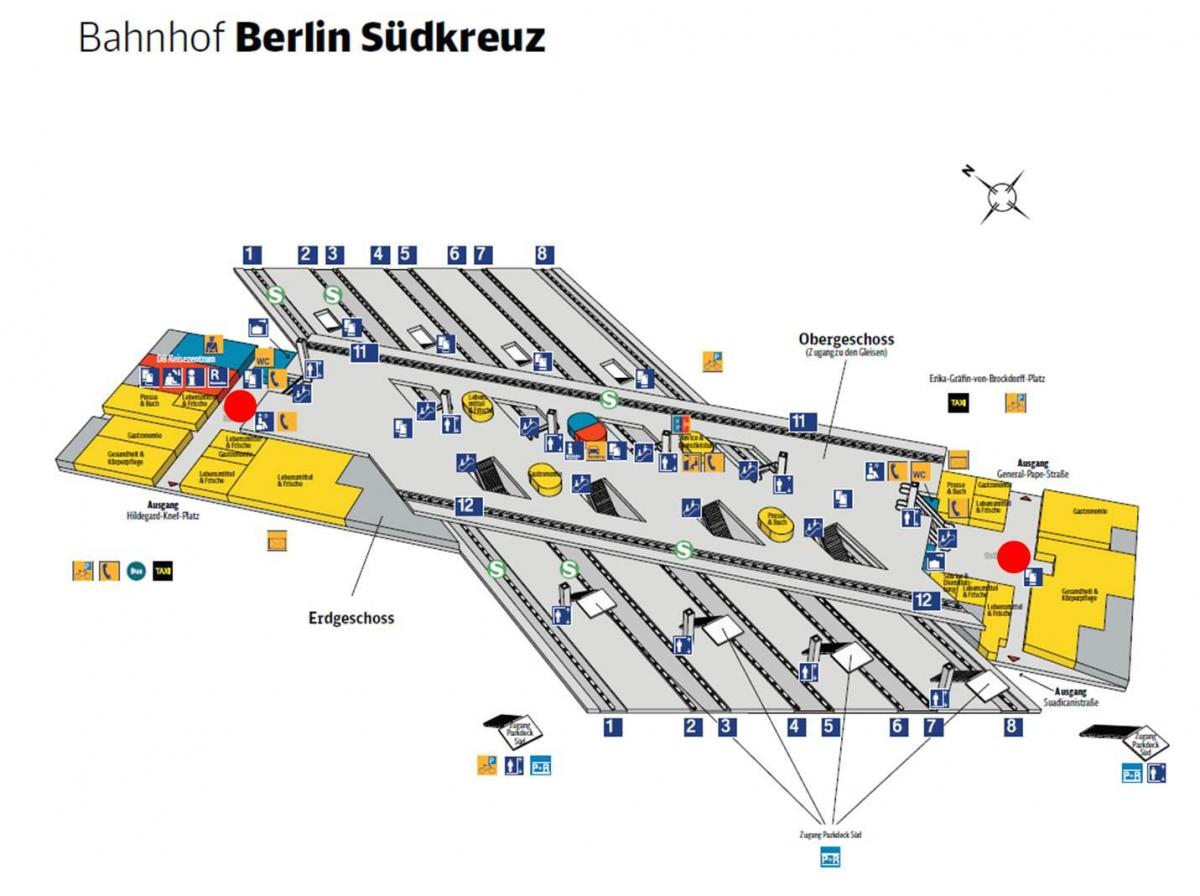 kaart van berlin südkreuz