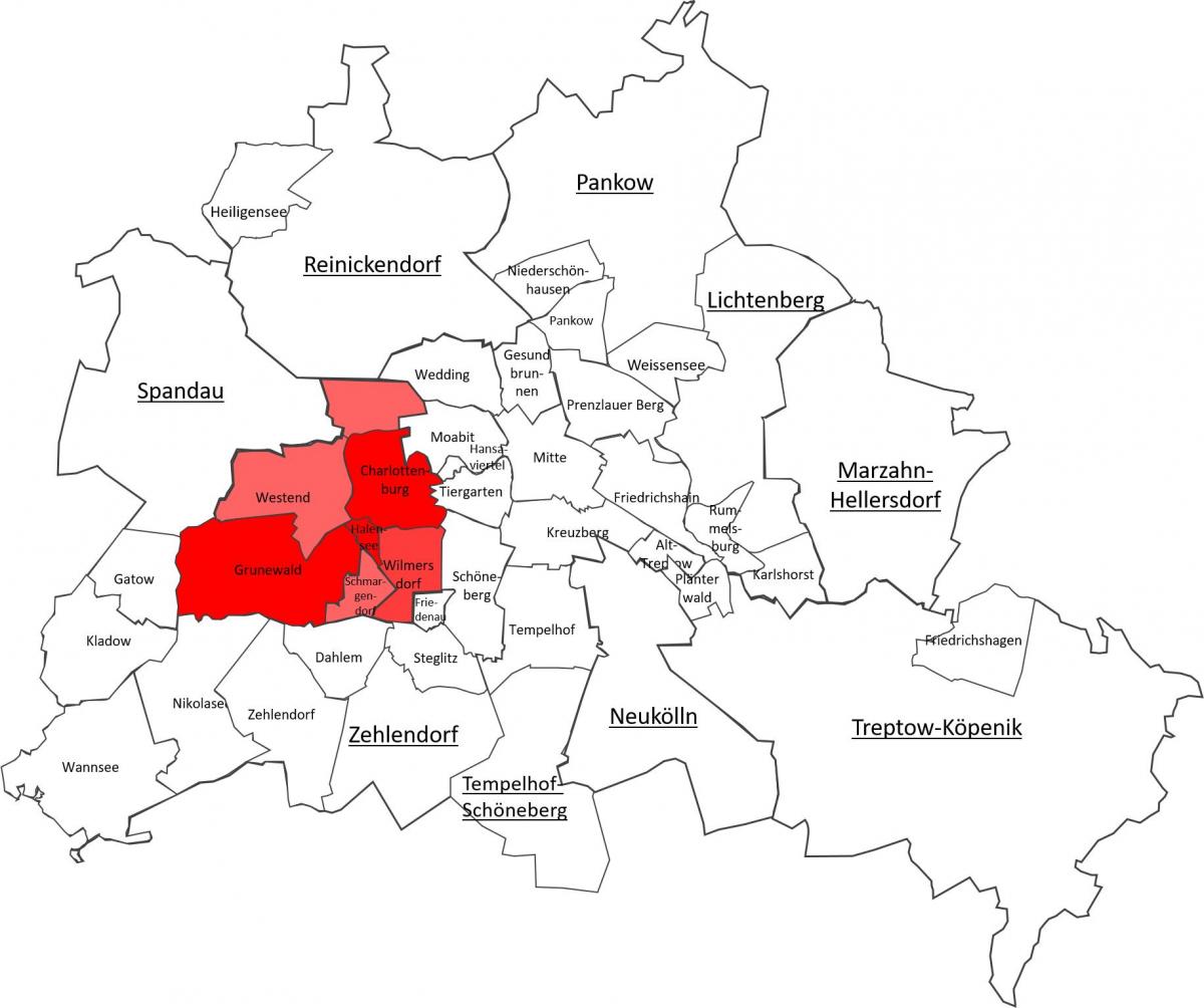 kaart van berlijn charlottenburg