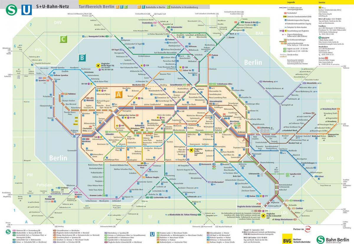 kaart metro berlijn