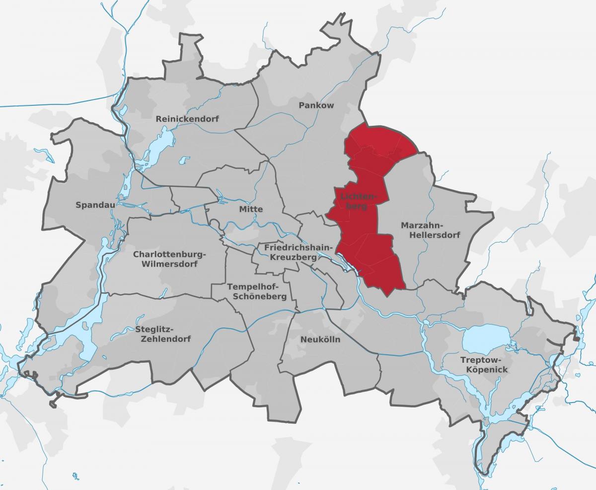 kaart van berlin lichtenberg