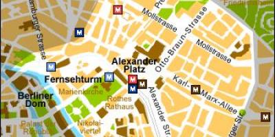 Kaart van berlin alexanderplatz