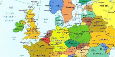 Kaart van berlijn kaart europa