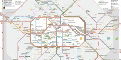 Berlijn netwerk kaart