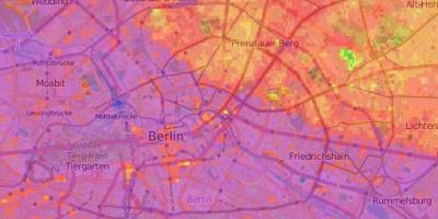 Kaart van berlijn topografische