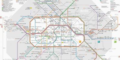 Berlijn openbaar vervoer kaart