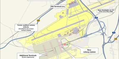De luchthaven berlijn schoenefeld kaart